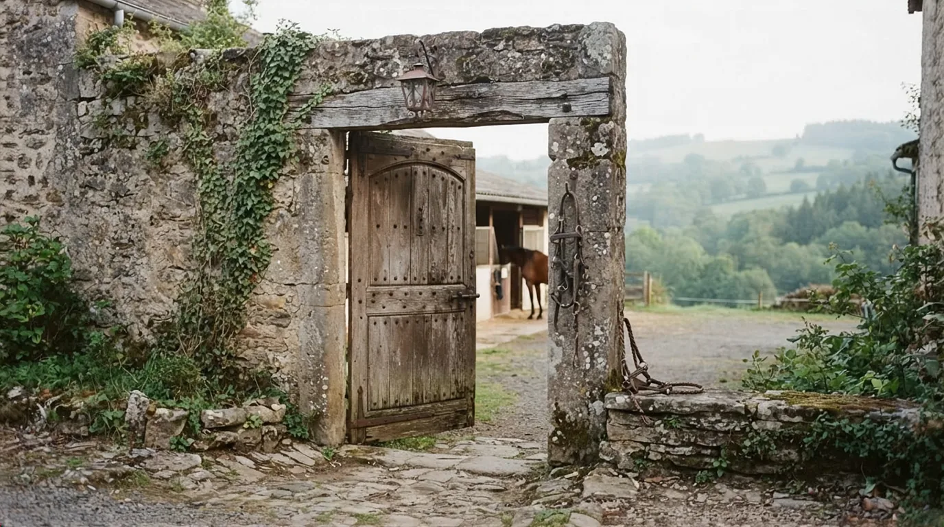 Entrée du Les Paladins de Saint Agnan, centre équestre à Le Châtenet-en-Dognon